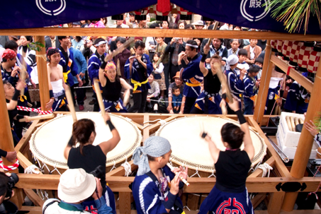 松江祭鼕行列写真